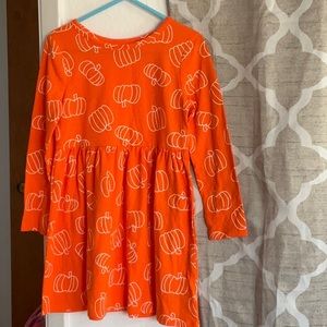 CAT & JACK LONG SLEEVE PUMPKIN DRESS SIZE 4T